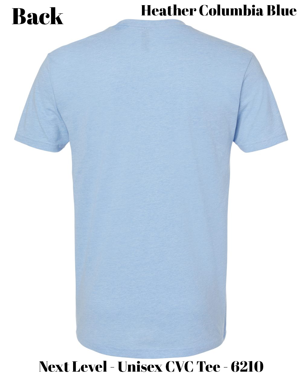Custom Next Level 6210 Wrinkle Resistant DTF, for personalized DTF shirt printing