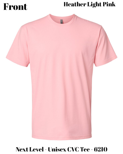 Custom Next Level 6210 Wrinkle Resistant DTF, for personalized DTF shirt printing