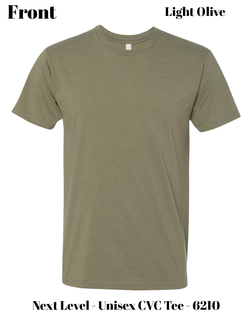 Custom Next Level 6210 Wrinkle Resistant DTF, for personalized DTF shirt printing
