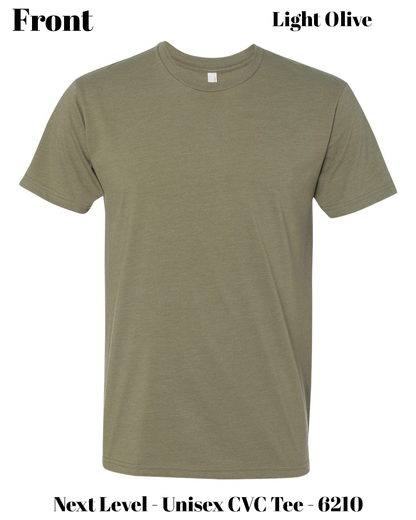 Custom Next Level 6210 Wrinkle Resistant DTF, for personalized DTF shirt printing