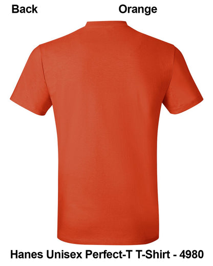 Customize Unisex T-shirt Print Hanes Perfect TEE 4980