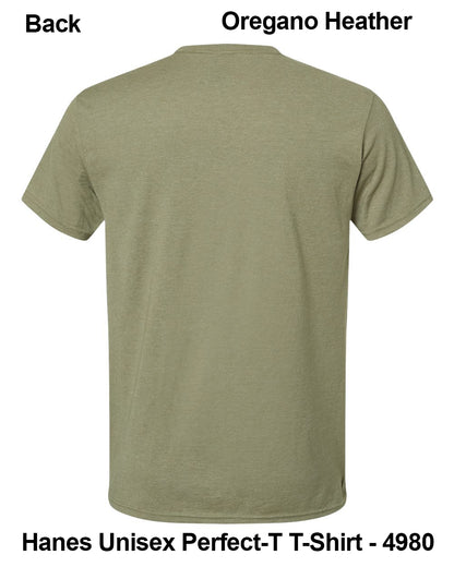 Customize Unisex T-shirt Print Hanes Perfect TEE 4980