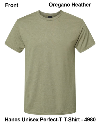 Customize Unisex T-shirt Print Hanes Perfect TEE 4980