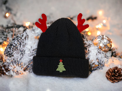 Christmas Reindeer Beanie Hat