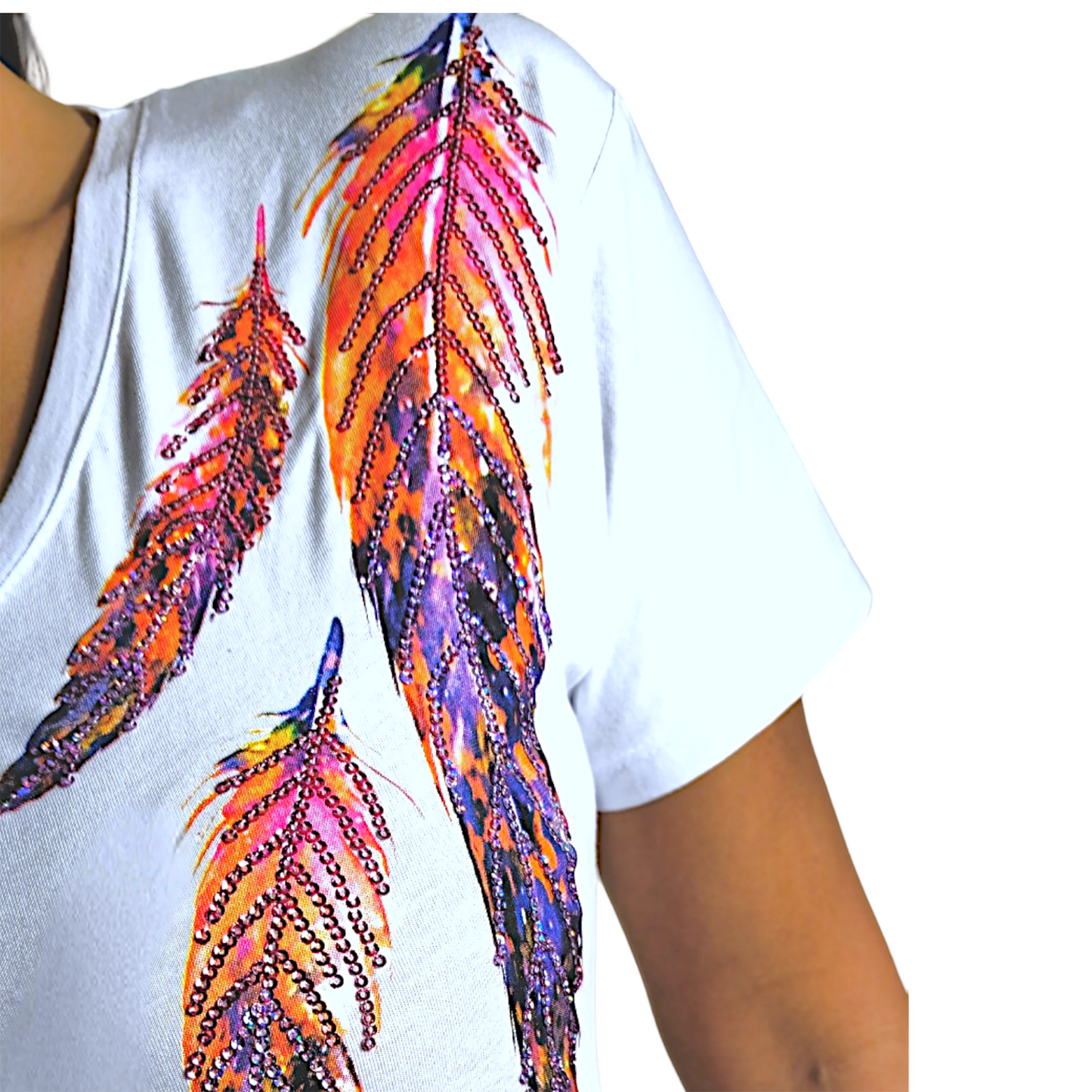 TJ Blush Feather T-shirt