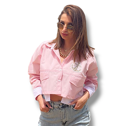 TJ Blush Crop Shirt