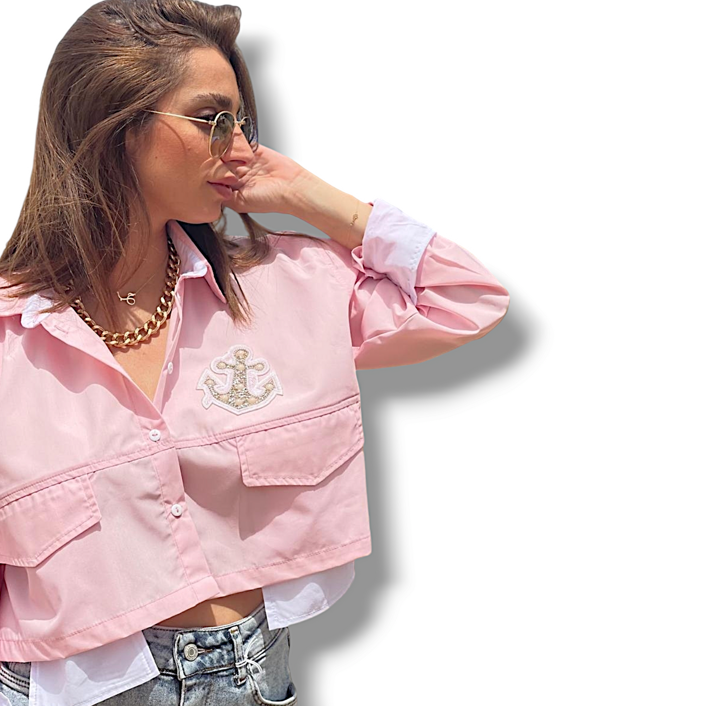 TJ Blush Crop Shirt