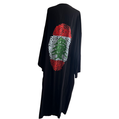TJ Blush Lebanon finger print Cardigan