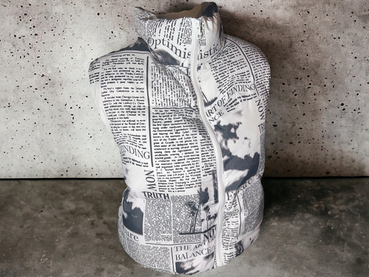 Newspaper Gilet Jacket