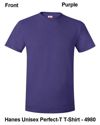 Customize Unisex T-shirt Print Hanes Perfect TEE 4980
