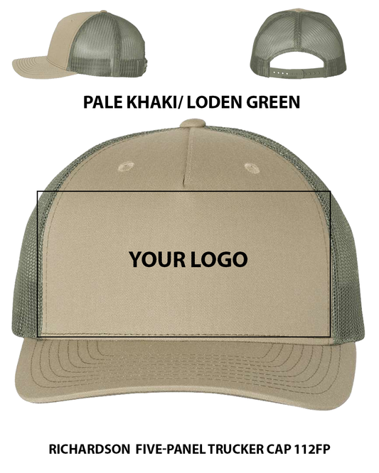 Custom hat Richardson  Five-Panel Trucker Cap 112FP Dtf