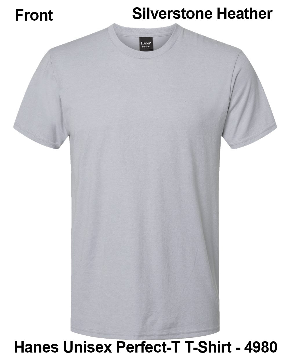 Customize Unisex T-shirt Print Hanes Perfect TEE 4980
