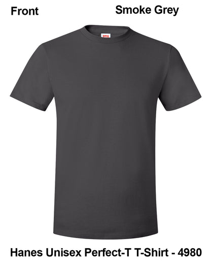 Customize Unisex T-shirt Print Hanes Perfect TEE 4980