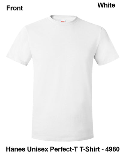 Customize Unisex T-shirt Print Hanes Perfect TEE 4980