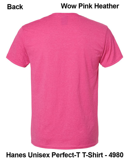 Customize Unisex T-shirt Print Hanes Perfect TEE 4980