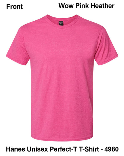 Customize Unisex T-shirt Print Hanes Perfect TEE 4980