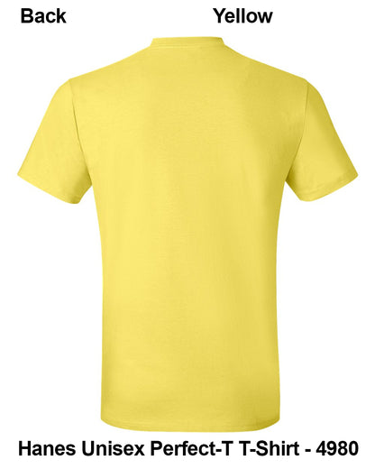 Customize Unisex T-shirt Print Hanes Perfect TEE 4980