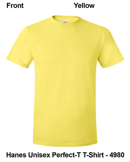 Customize Unisex T-shirt Print Hanes Perfect TEE 4980