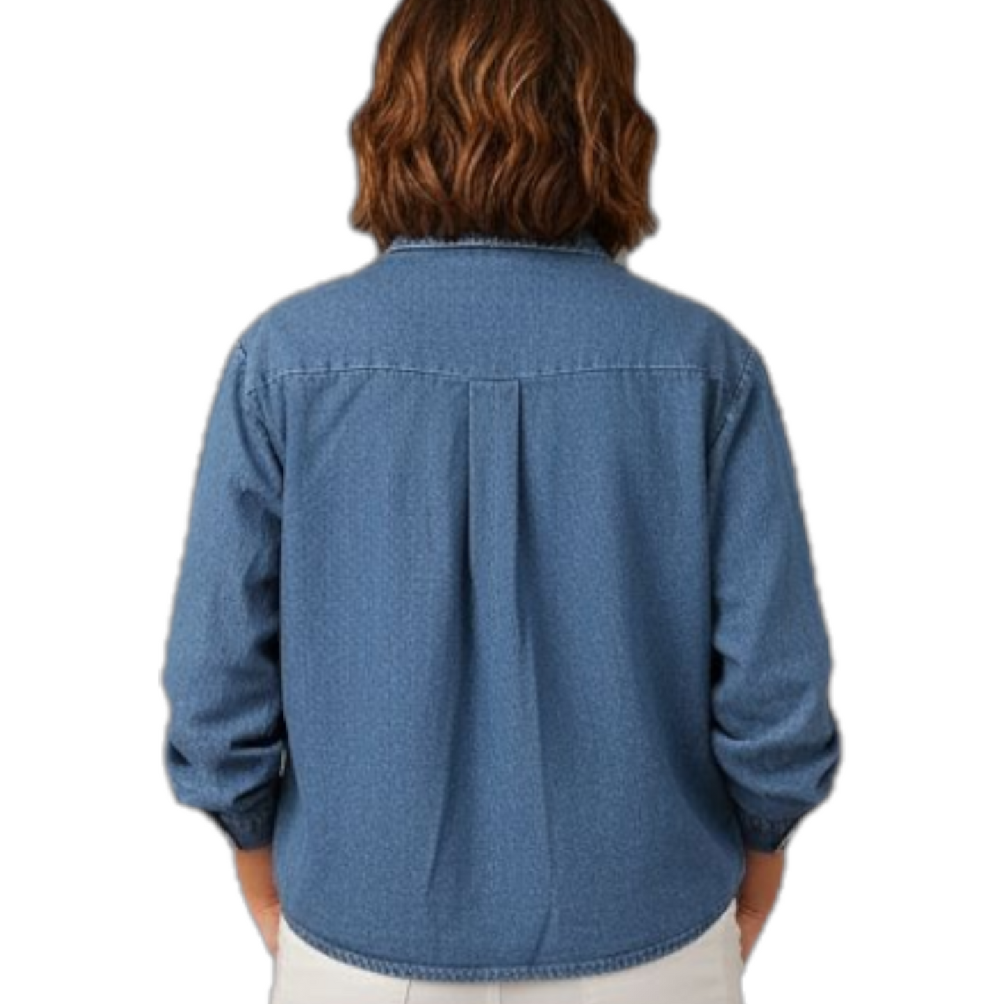 TJ Blush Blue Denim  Button-up