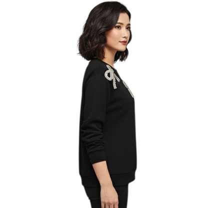 TJ Blush Bow Tie sweater