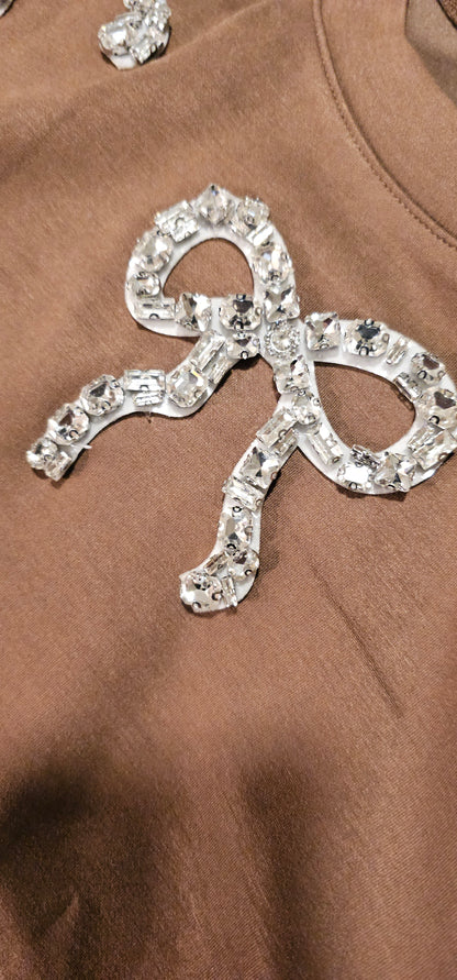 TJ Blush Bow Tie sweater