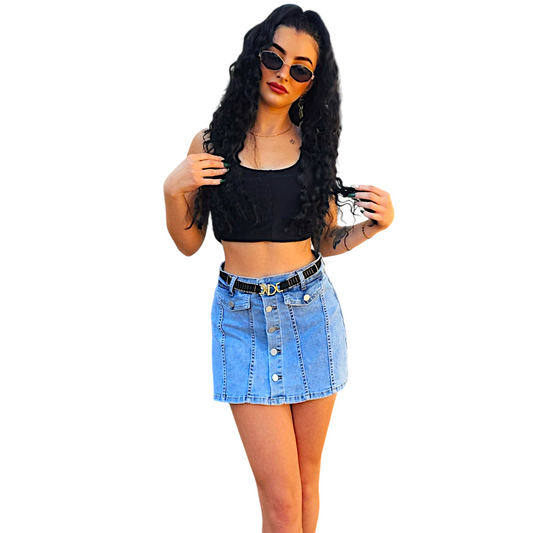 TJ Blush Denim Skort