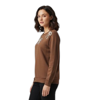 TJ Blush Bow Tie sweater