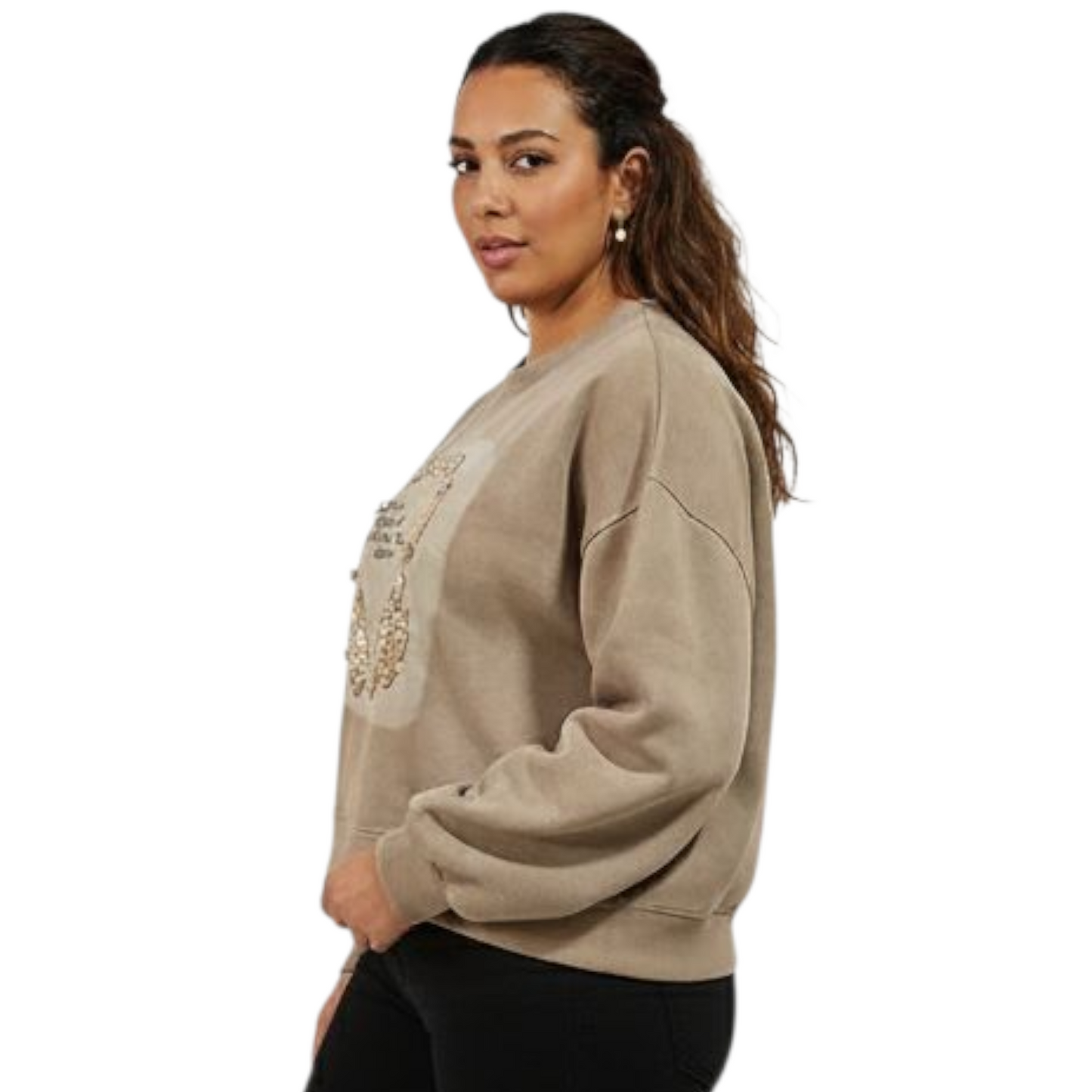 TJ Blush headphones sweater