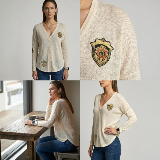 TJ Blush Women's Sweater Beige Light Weight