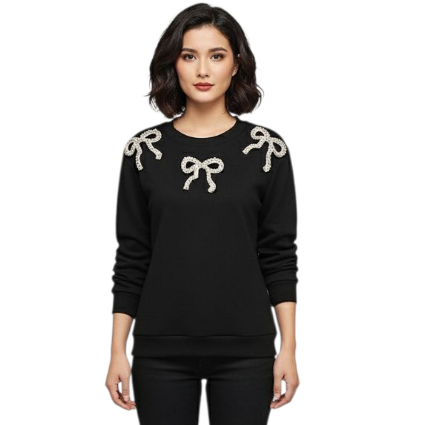 TJ Blush Bow Tie sweater