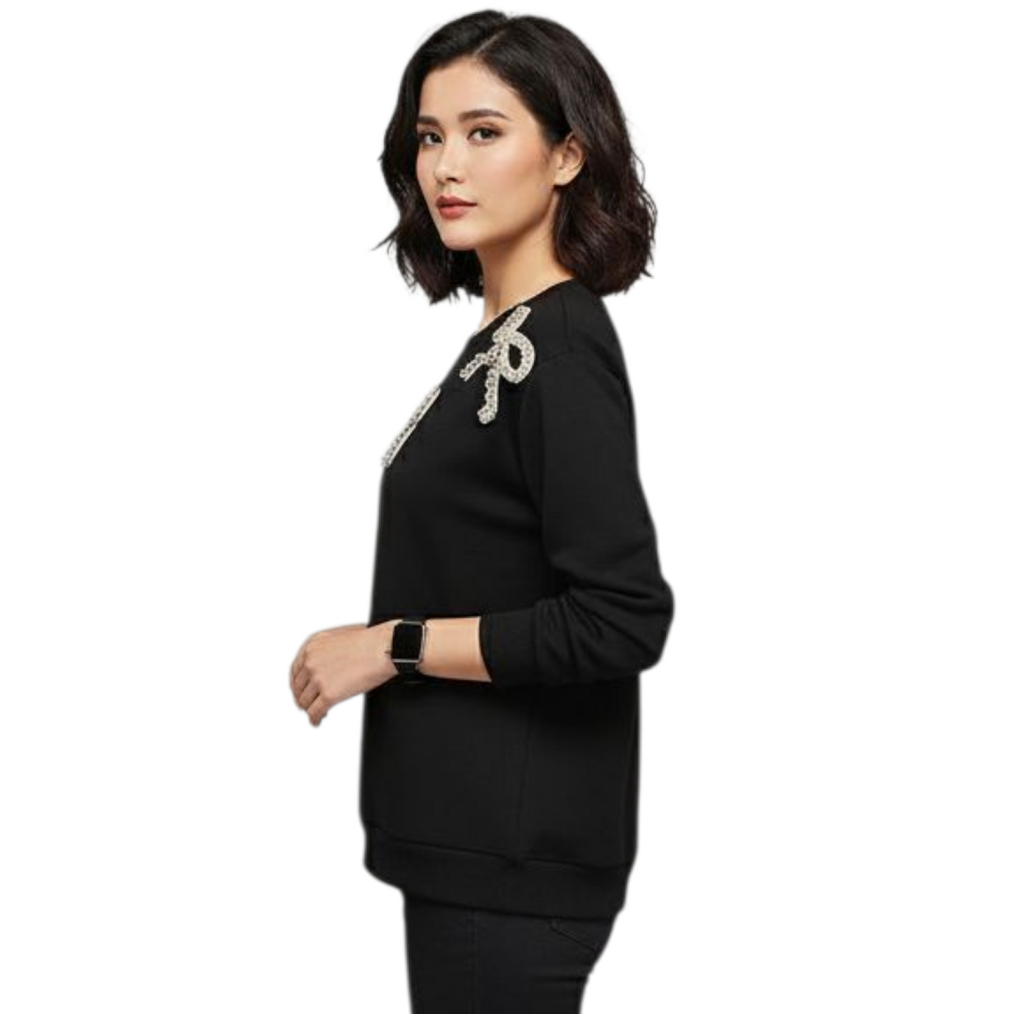 TJ Blush Bow Tie sweater