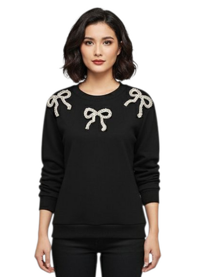 TJ Blush Bow Tie sweater