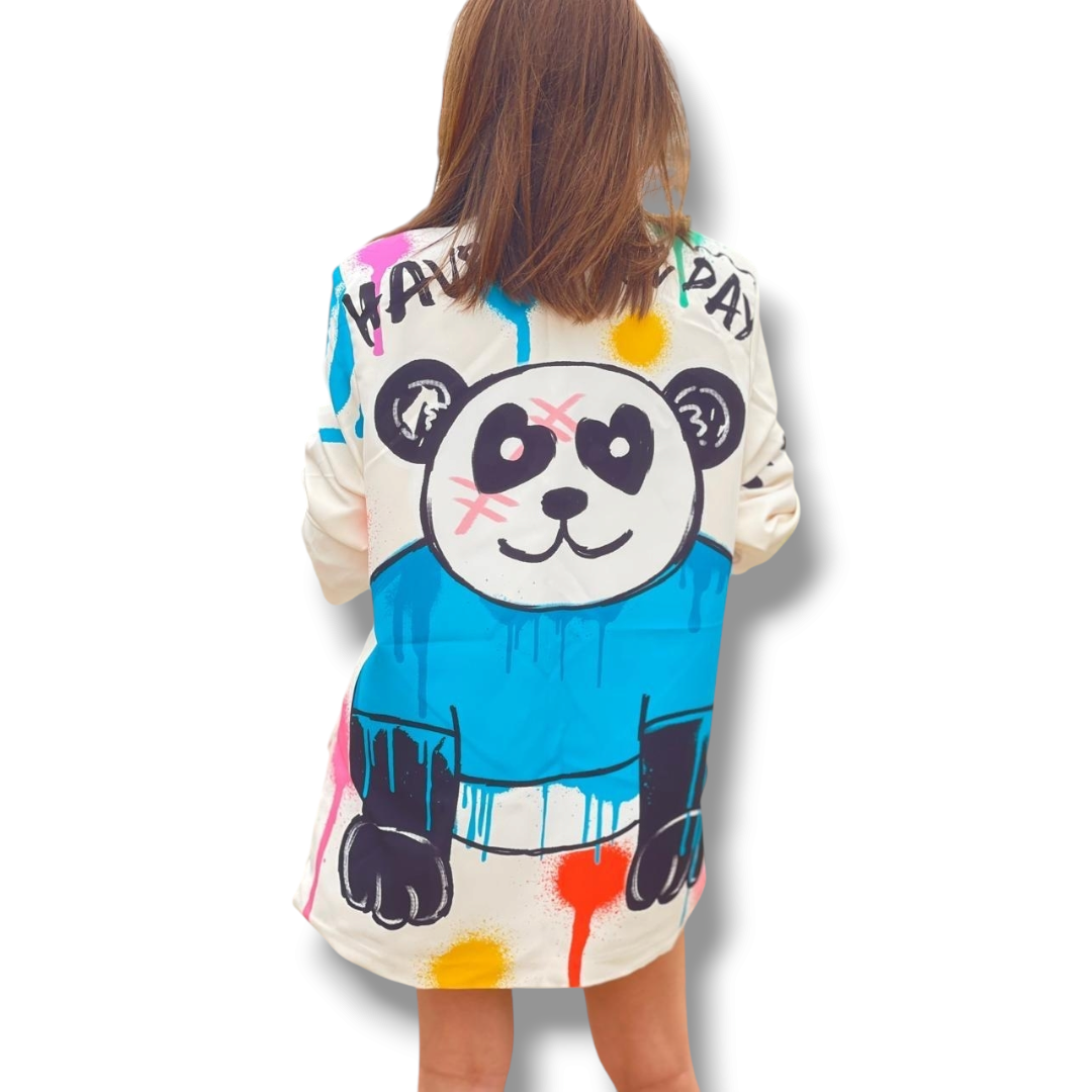 TJ Blush Panda blazer