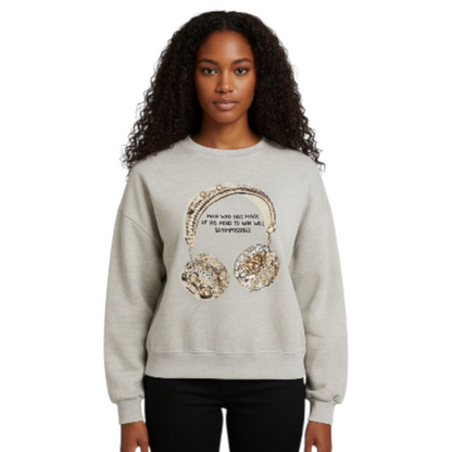 TJ Blush headphones sweater