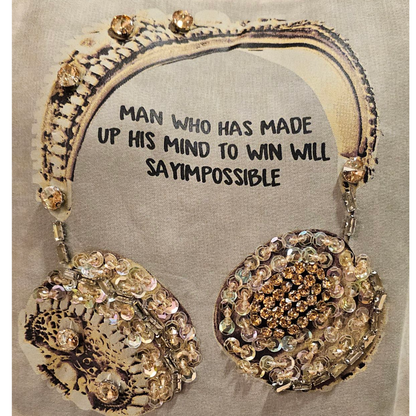 TJ Blush headphones sweater