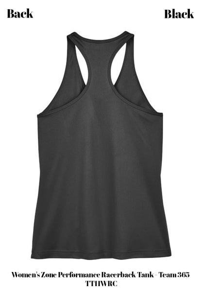 Custom Women's Zone Performance Racerback Tank - Team 365 TT11WRC DTF