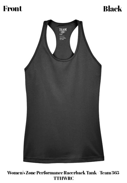Custom Women's Zone Performance Racerback Tank - Team 365 TT11WRC DTF
