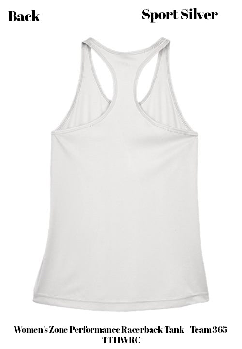 Custom Women's Zone Performance Racerback Tank - Team 365 TT11WRC DTF