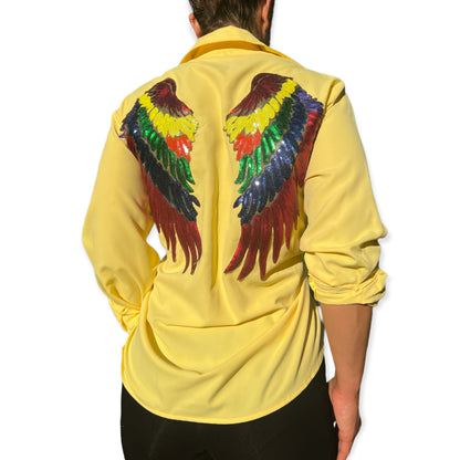 Women's Long rainbow wings